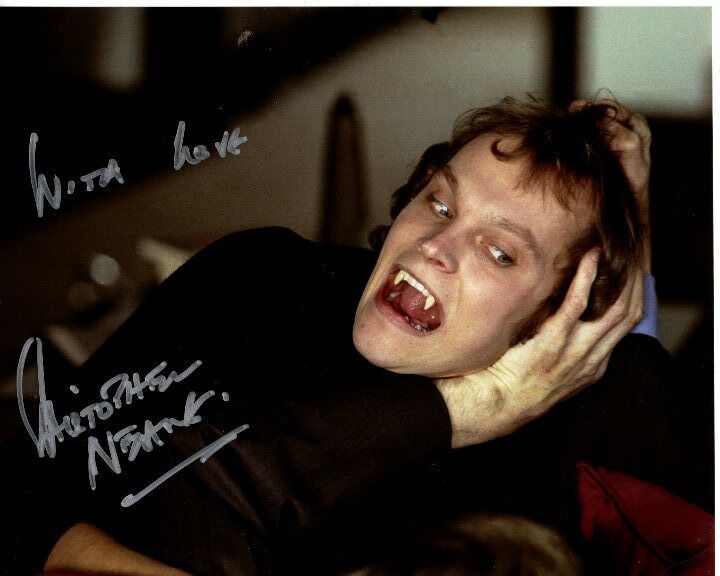 CHRISTOPHER NEAME signed DRACULA A.D. 1972 JOHNNY ALUCARD 8x10 Photo Poster painting