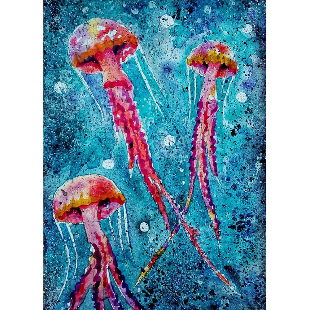

Jellyfish - Round Drill Diamond Painting - 30x40cm, 501 Original