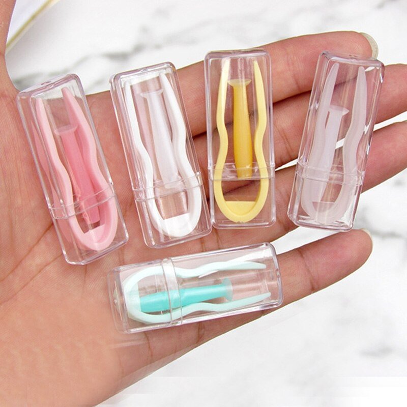 Mini Contact Lenses Inserter Color Tweezers Suction Stick Eyes Care Tool Kit Contact Lens Case Clip Stick Tweezers