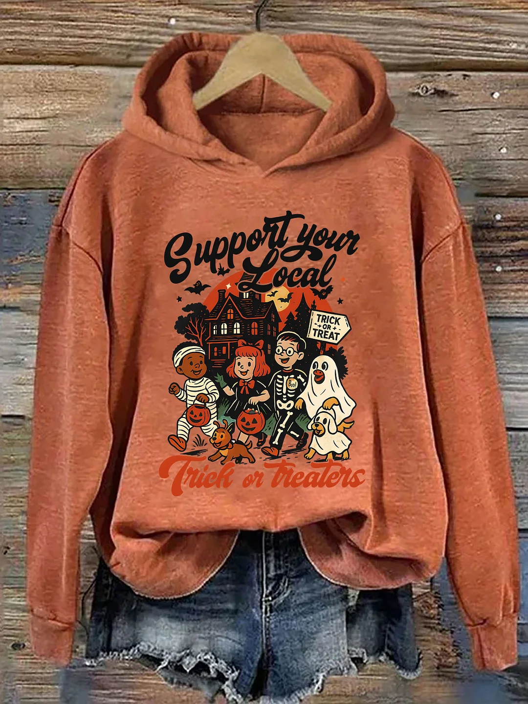 Support Your Local Trick Or Treaters Hoodie