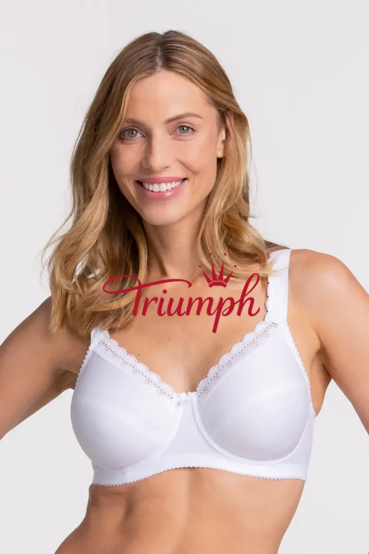 Triumph — (3 pack) Ērts, vienkāršs sieviešu kokvilnas krūšturis