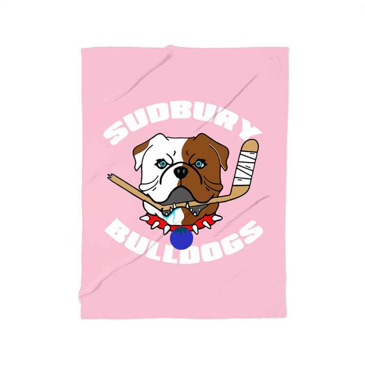 Sudbury Bulldog, Ice Hockey Fleece Blanket