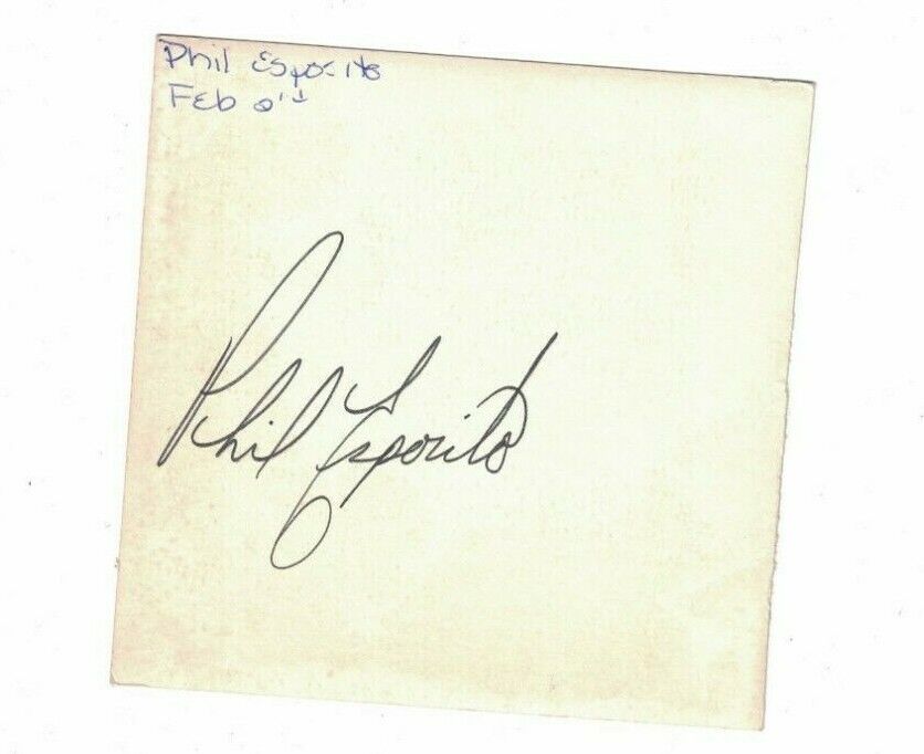 Phil Esposito Boston Bruins Signed Personal Vintage Snapshot W/Our COA