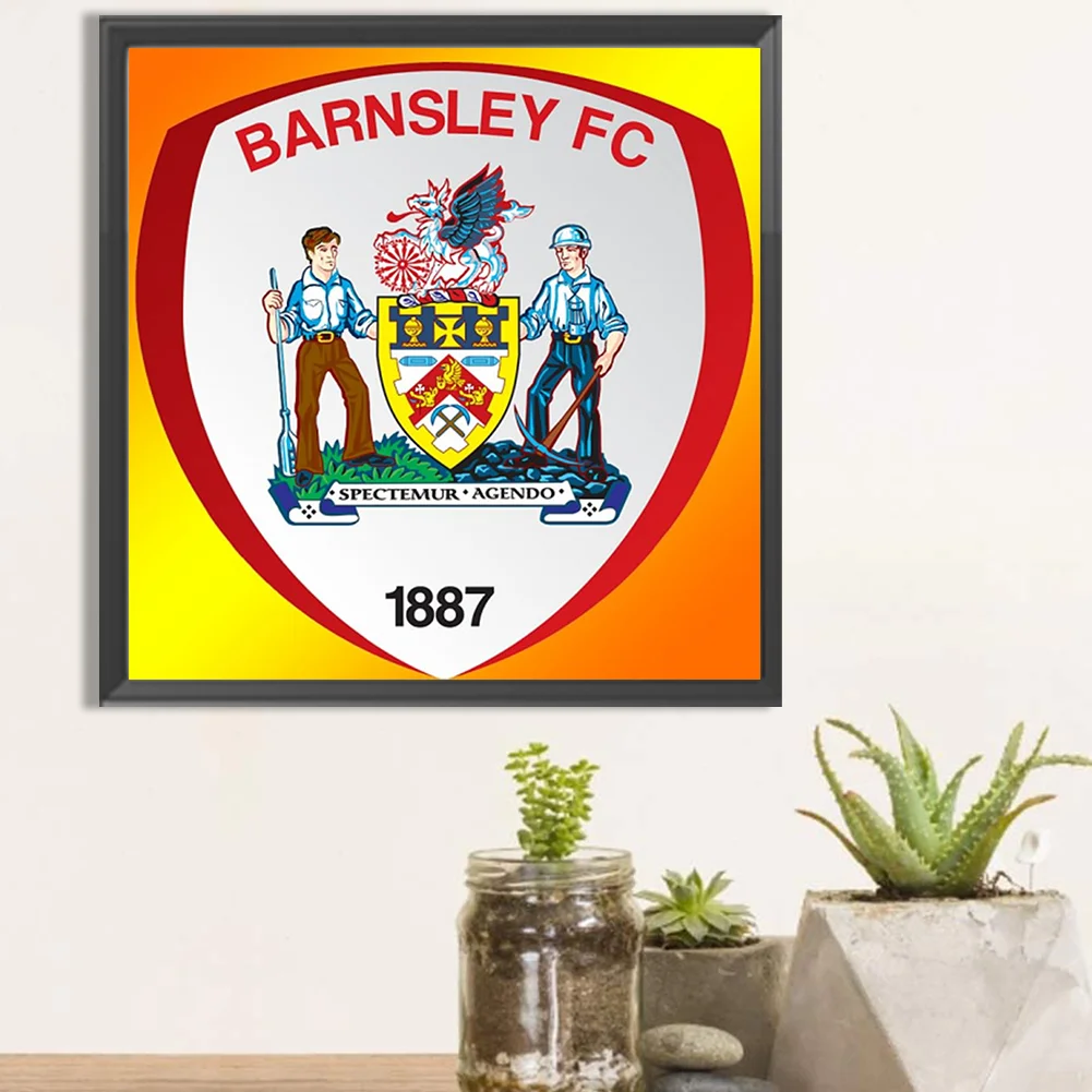 Partial AB Diamond Painting - Full Round Drill - Barnsley F.C.(Canvas|55*55cm)