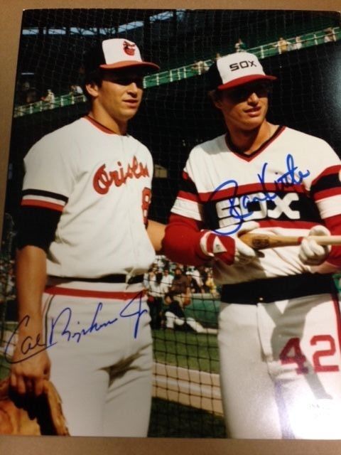 Cal Ripken Jr & Ron Kittle Signed 8X10 ROY Photo Poster painting with JSA