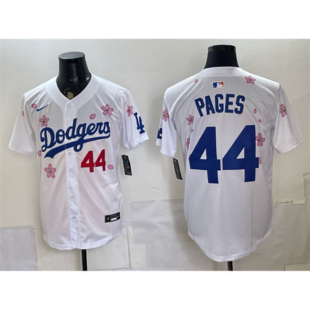 Women's Los Angeles Dodgers #44 Andy Pages White 2025 Tokyo Series Limited Jersey