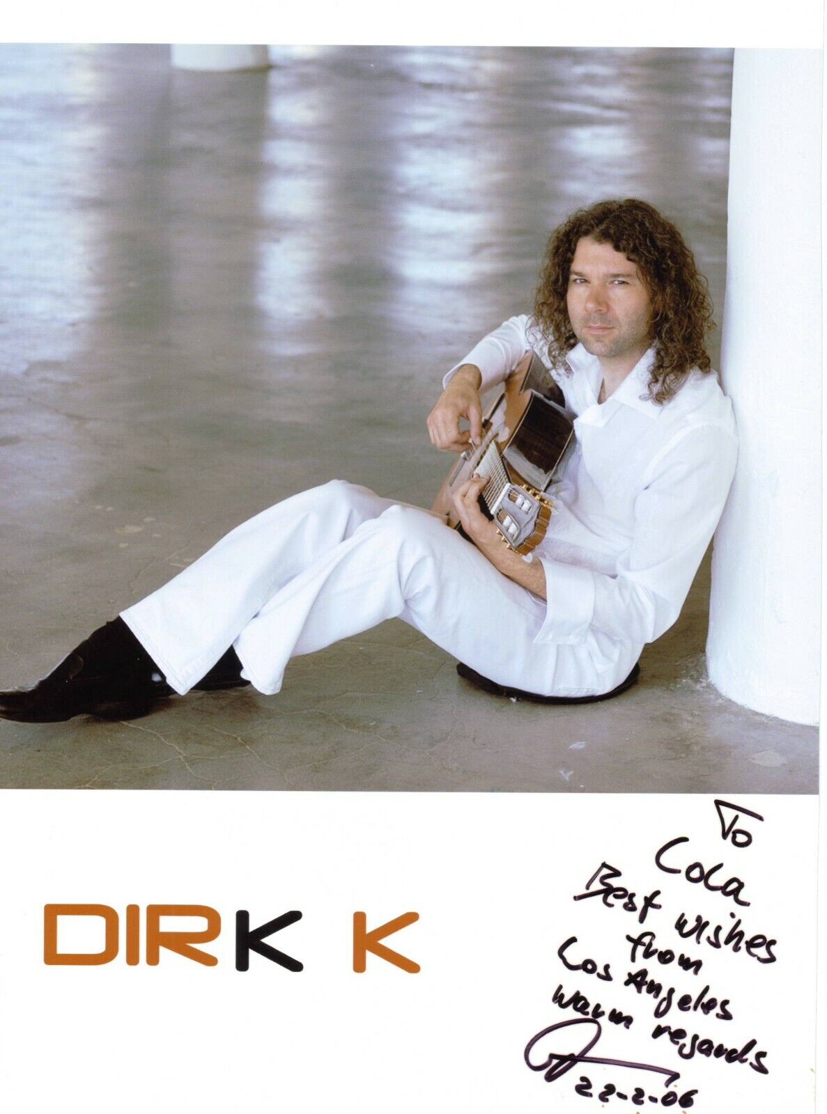 Dirk K (20x25 cm) Original Autographed Photo Poster painting