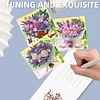 12Pcs Bouquet DIY Diamond Painting Greeting Card Kit for Adults Holiday Gifts