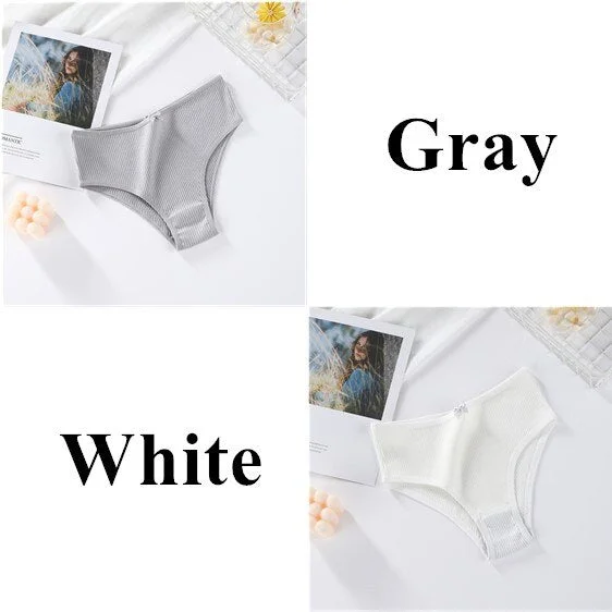 M-XL Cotton Panties Female Underpants Sexy Panties for Women Briefs Underwear Intimate Plus Size Pantys Lingerie 4 Solid Color
