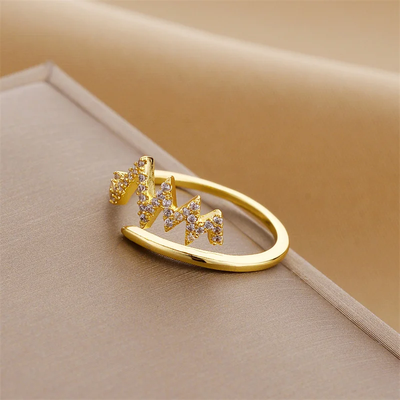 ‘Heartbeat’ Crystal Ring