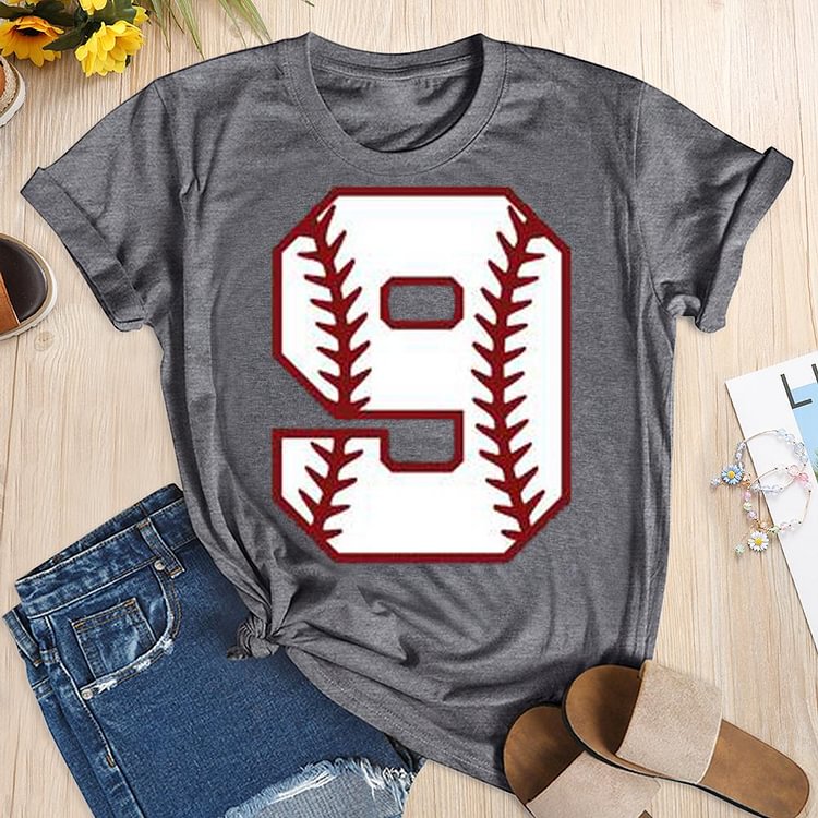 AL™ Baseball Print Number Nine T-shirt Tee