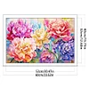 Peony-Full Embroidery 3 Strands 11CT Stamped Cross Stitch-60*40CM-Large Size