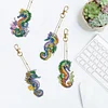 8Pcs DIY Diamond Painting Seahorse Keychain