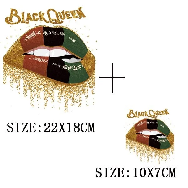 Beautiful Lip Thermal Stickers On T-shirt DIY Washable Patches On Clothes Sex Design  Iron On Transfers On Hoodies Bag Appliqued