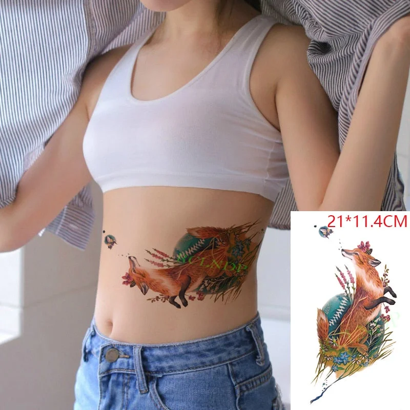 Waterproof Temporary Tattoo Sticker Cool Snake Animal Fake Tatto Flash Arm Leg Tatoo Body Art for Boy Women Men