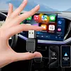 2 in 1 Wireless CarPlay Android Auto Adapter Plug & Play for Factory Wired Cars