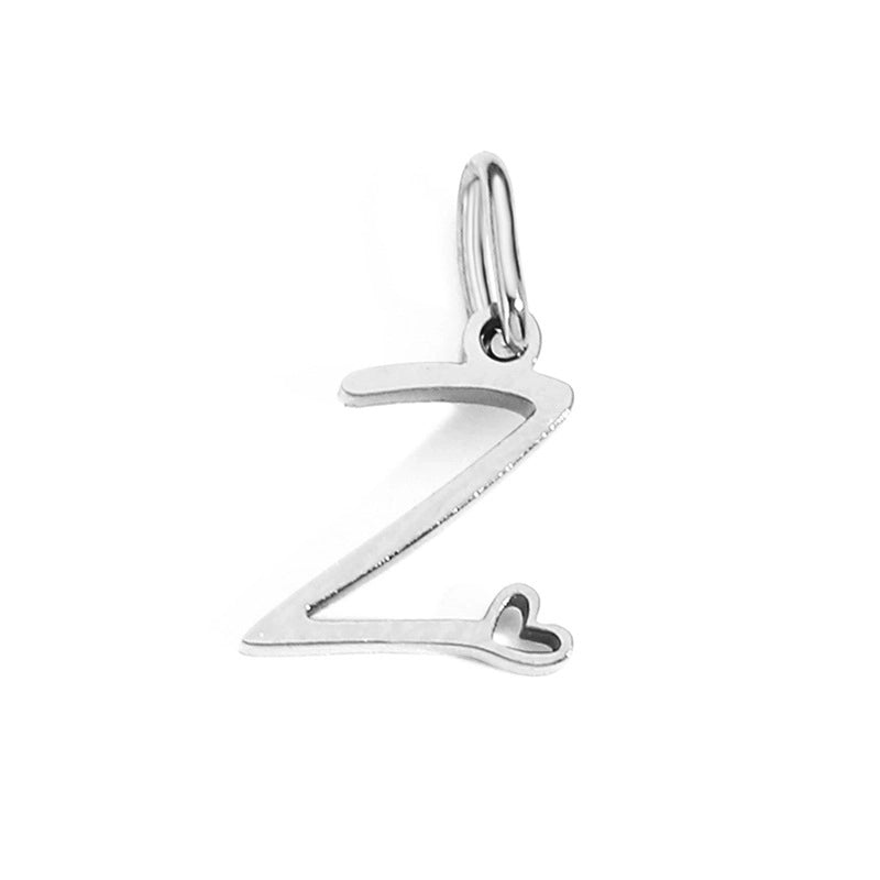 1 Piece Minimalist Letter Stainless Steel Plating Pendant Jewelry Accessories