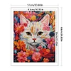 Cat In Flowers-14CT Stamped Cross Stitch 51*63cm/20.08*24.8in(Big Size)