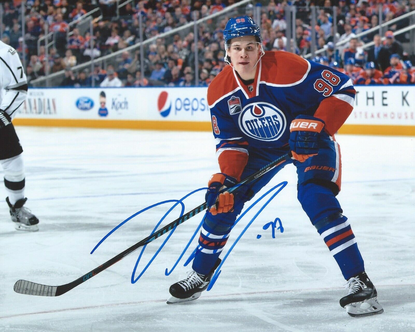 Jesse Puljujarvi Signed 8x10 Photo Poster painting Edmonton Oilers Autographed COA C