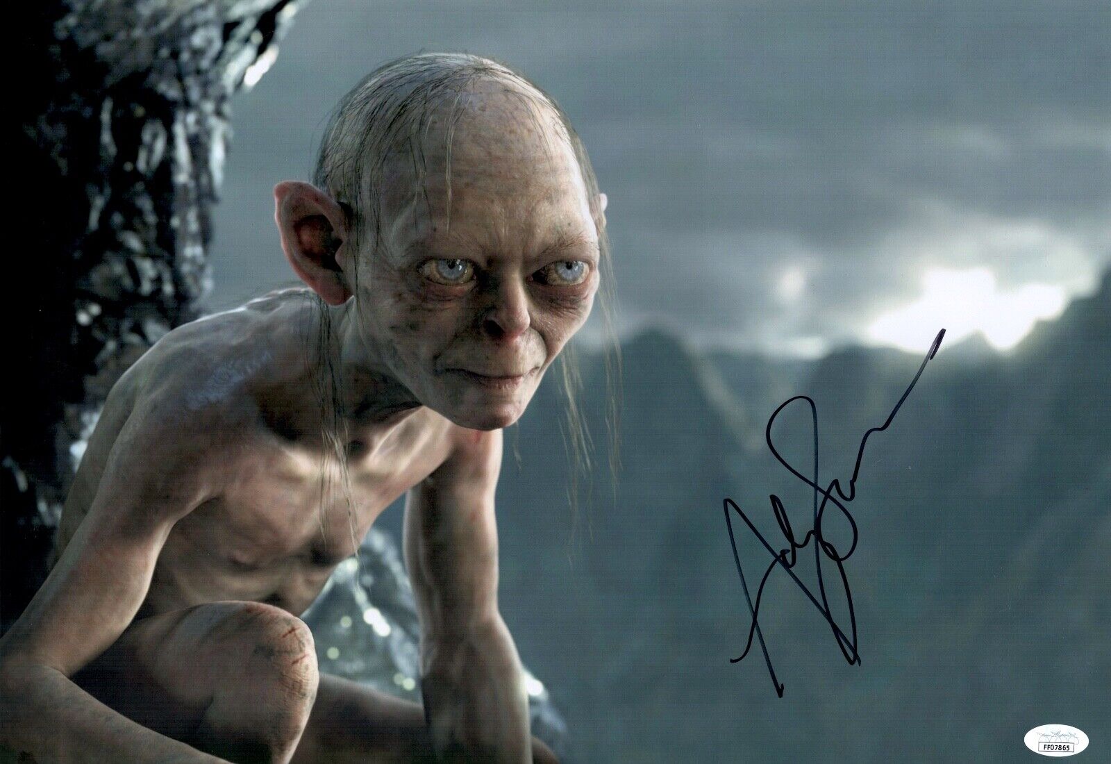 Andy Serkis LORD OF THE RINGS Signed GOLLUM 12x18 Photo Poster painting Autograph JSA COA