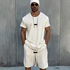 Men's Casual Loose-Fit Essential Sport T-Shirt & Shorts Two-Piece Set by Inlyline
