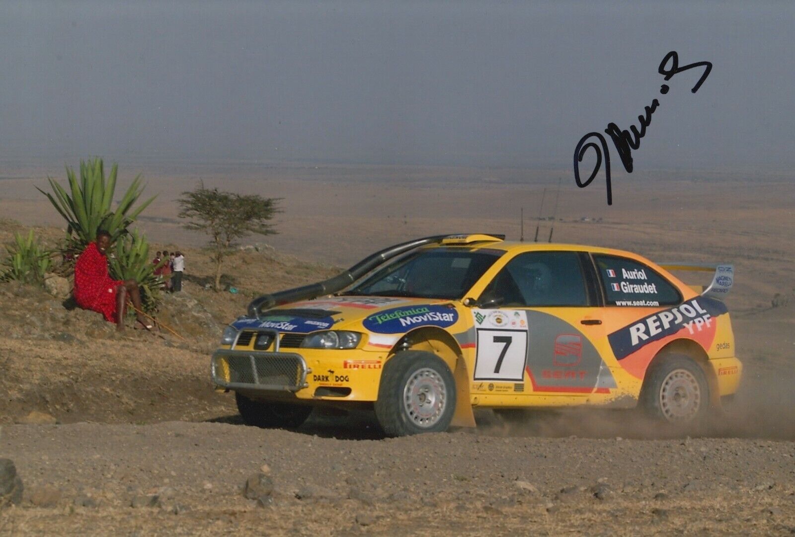 Didier Auriol Hand Signed 12x8 Photo Poster painting - Rally Autograph.