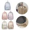 Nylon Backpack Large Capacity Student Daypack School Bag for High School Student