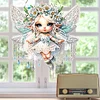 DIY Flower Fairy Diamond Painting Special Shaped Hanging Pendant
