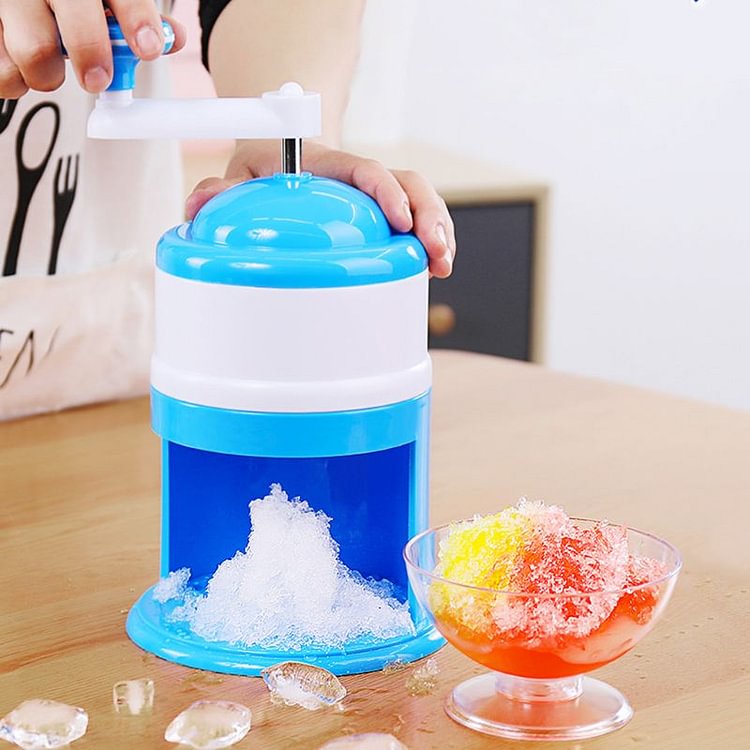 Household Mini Easy Ice Shaver Crusher Handheld Snow Manual Crushing Ice Machine