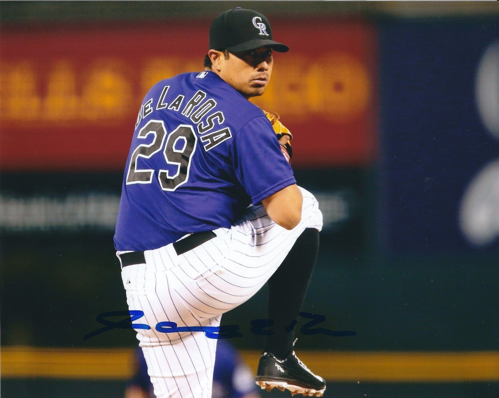 Autographed 8X10 Jorge De La Rosa Colorado Rockies Photo Poster painting - w/COA