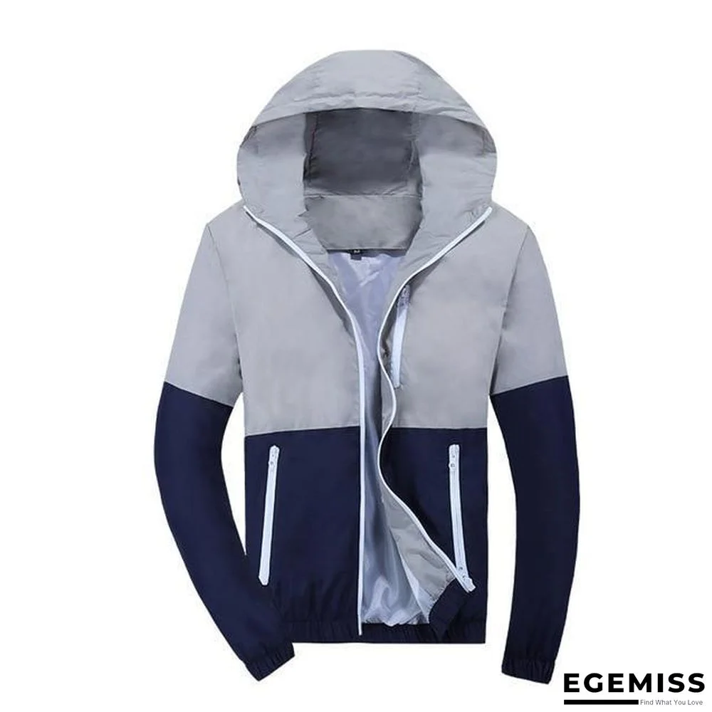 Men Windbreaker Fashion Hooded Casual Coat Thin Men Jacket | EGEMISS