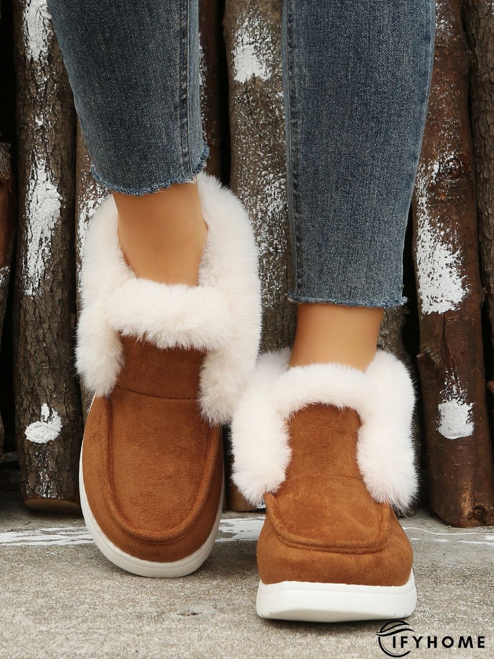 Split Joint Furry Boots | IFYHOME
