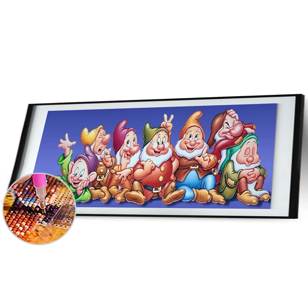 Diamond Painting - Full Round Drill - Seven Dwarfs(80*30cm)