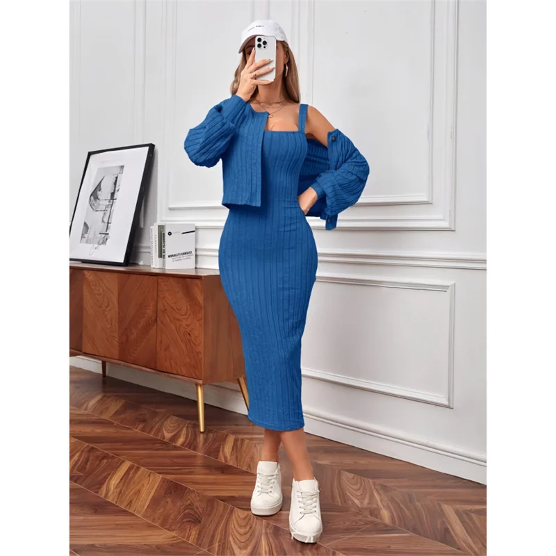 Athvotar Athvotar And Autumn 2025 New Comfortable Casual Pit Jacket Dress Two-Sleeve