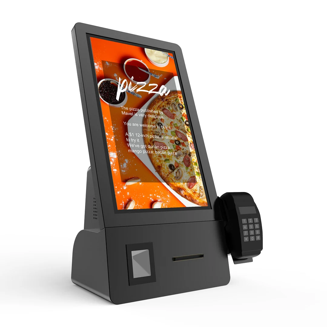 New Design Desktop 2.15 Inches Non-contact RFID Self Service Fast Food Ordering Kiosk for Restaurants Touchscreen Checkout Machine