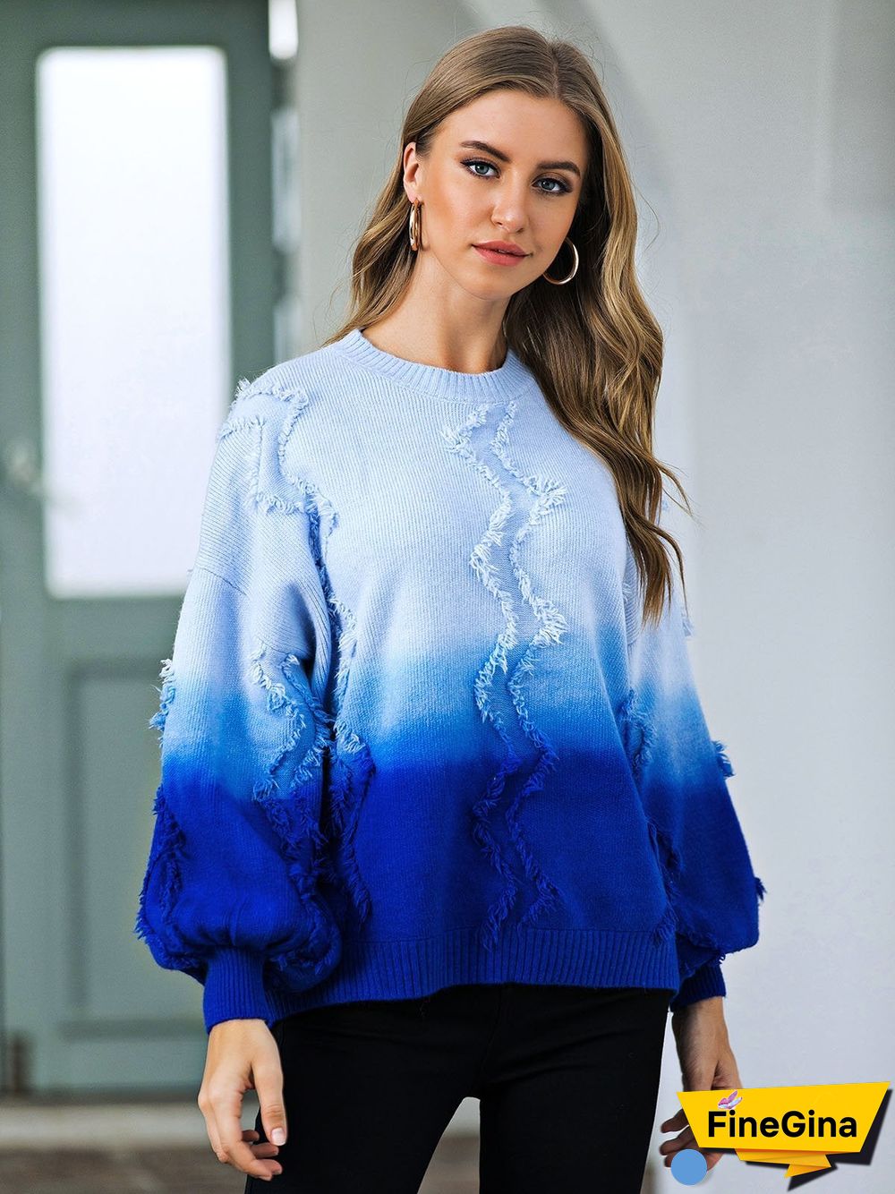 Casual Tie-Dyed Sweater