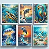 (Multi-Style) Marine Life-11CT Stamped Cross Stitch  40*50cm/15.75*19.69in