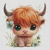 Cute Calf - 18CT Stamped Cross Stitch 30*30cm/11.81*11.81in