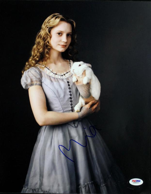 Mia Wasikowska Alice In Wonderland Signed Authentic 11X14 Photo Poster painting PSA/DNA #L68833