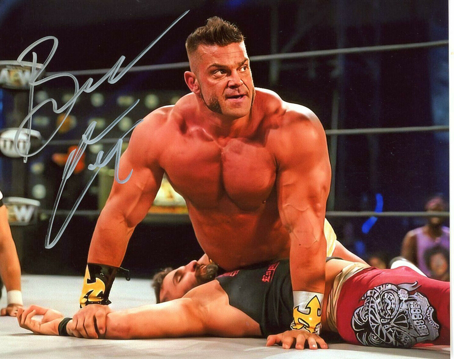 Brian Cage autographed 8x10 AEW In Person #8