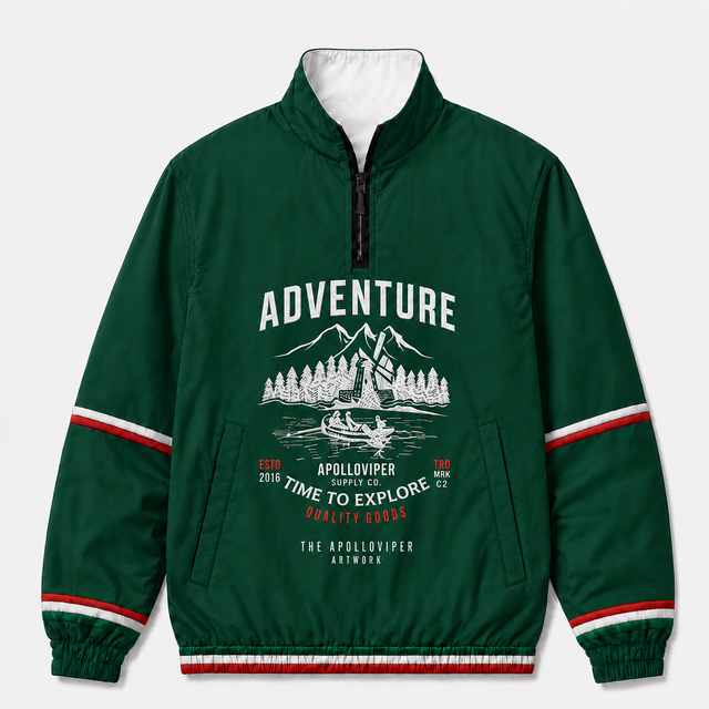 Varsity Adventure Mountain Half Zip Pullover