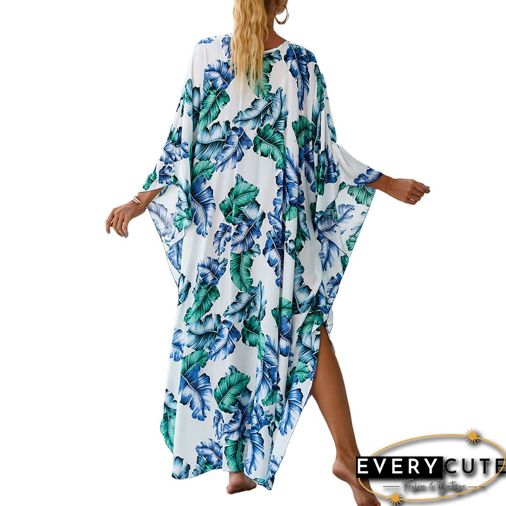 Lake Blue Print Long Kinimo Beachwear