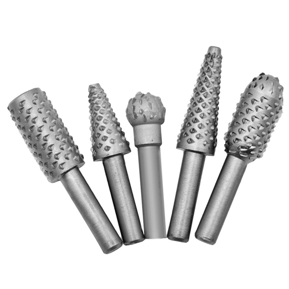 

5pcs Steel Embossing Rotary Burrs Rasp File Grinding Bits Woodworking Tool, 501 Original