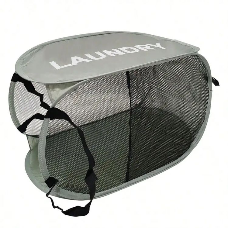 Likron Watches Premium Space-Saving Pop-Up Laundry Hamper Collapsible Breathable Mesh Organizer for Elegant Home Storage