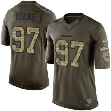 Bears #97 Willie Young Green Men's Stitched NFL Limited Salute to Service Jersey