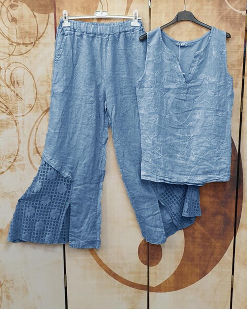 Casual Style Pure Color Comfortable Suit