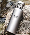 Pure titanium outdoor sports water bottle, large-capacity single-layer lightweight titanium water bottle for cycling, mountaineering, travel, portable and camping