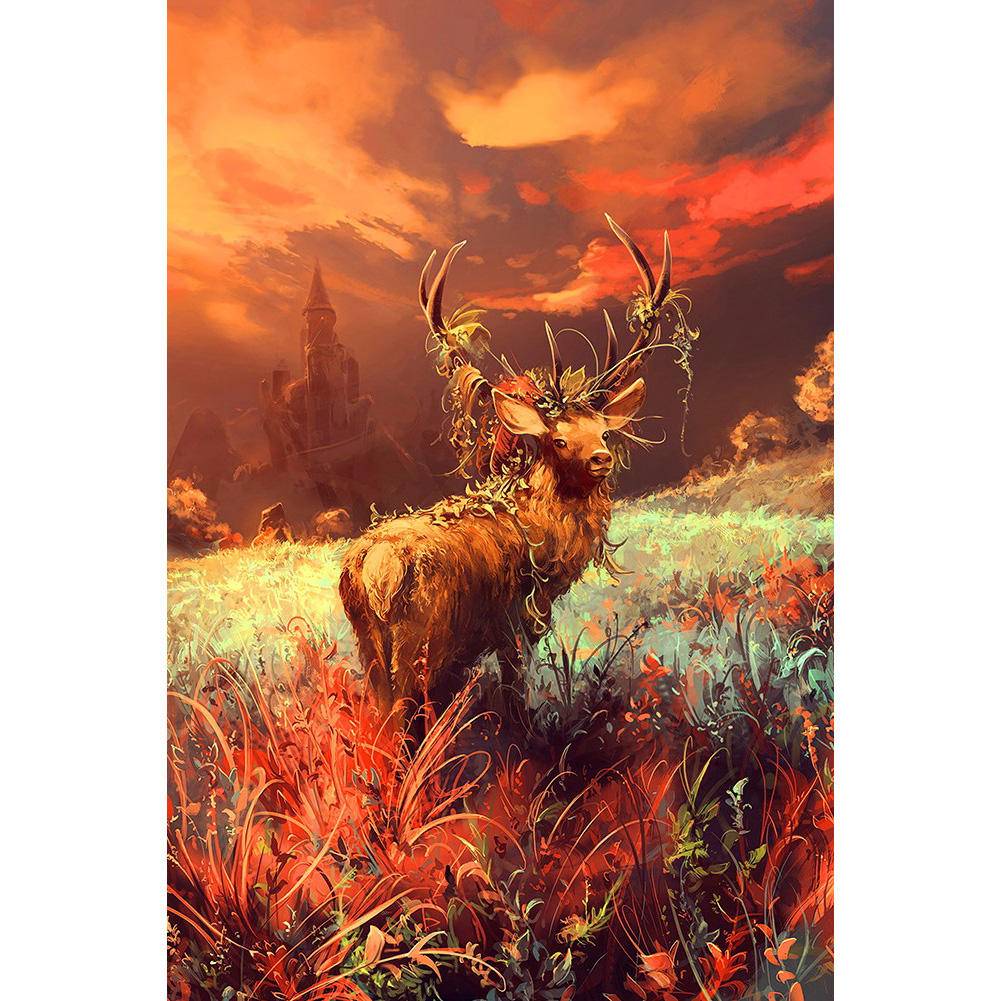 

Deer on Grassland - 1000 Pieces Jigsaw Puzzle, 501 Original