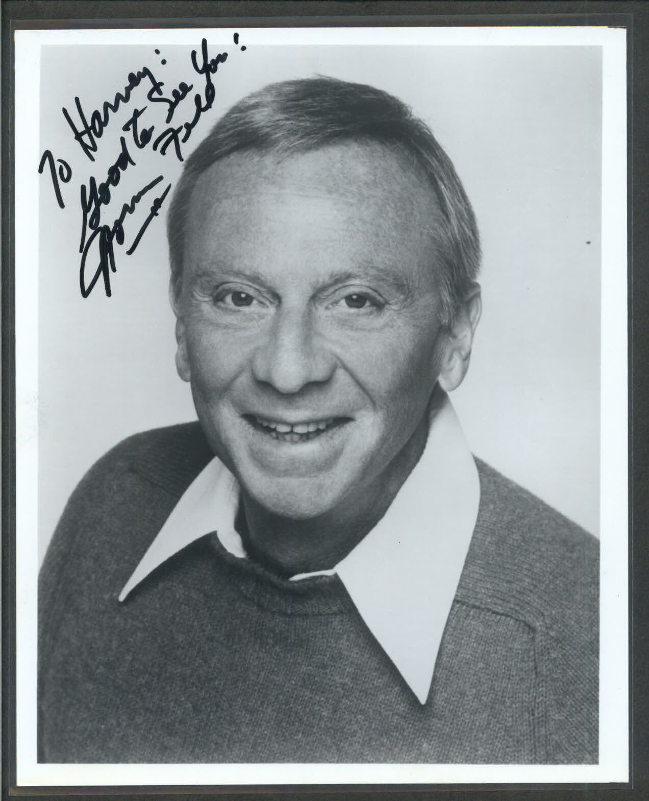 Norman Fell. - Signed Autograph Movie Still - Three's Company - Mr. Roper