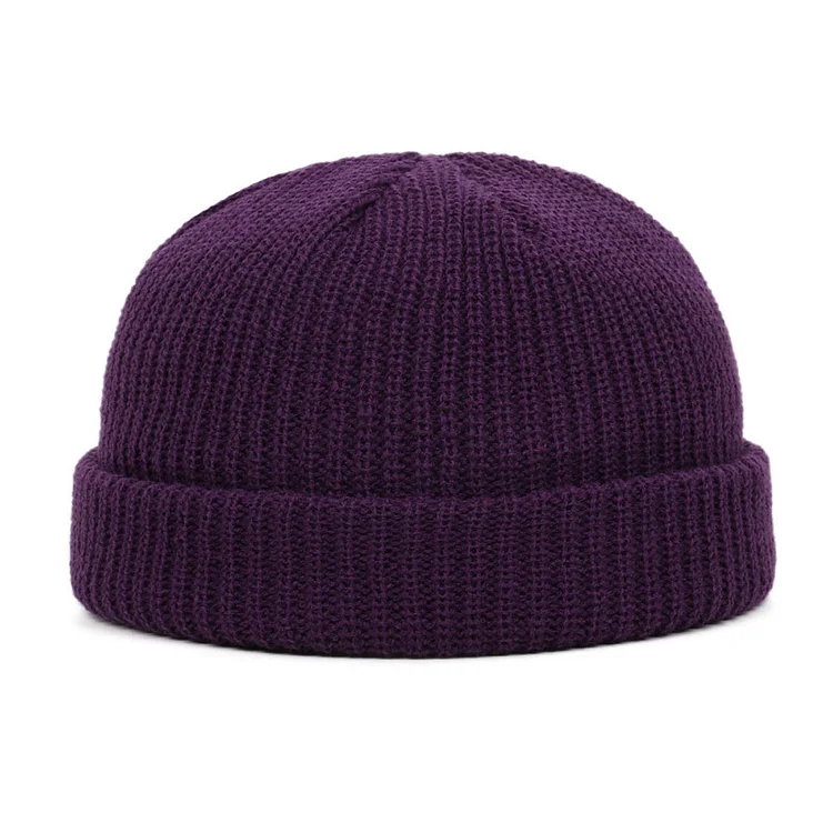 Winter Warm Beanies Casual Short Thread Hip Hop Hat Adult Men  Knitted Skull Cap at Hiphopee